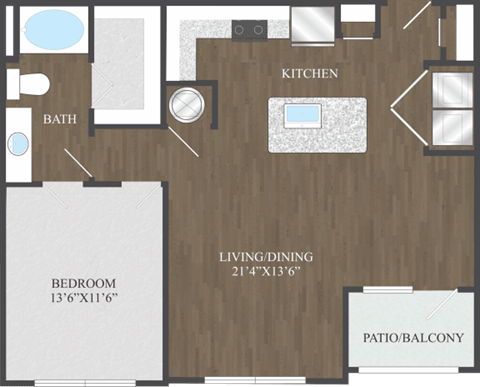A3 floorplan at Aspire at 610 apartments